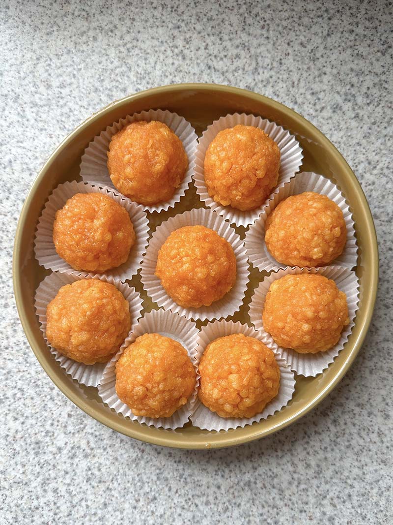 Bundi laddu bhog